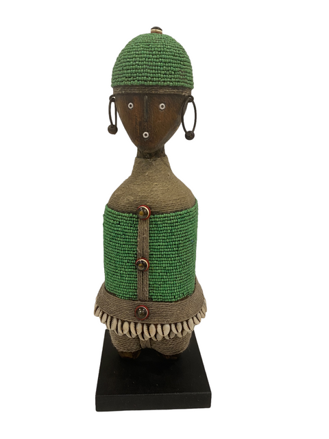 Namji Doll - Green beaded (1522)