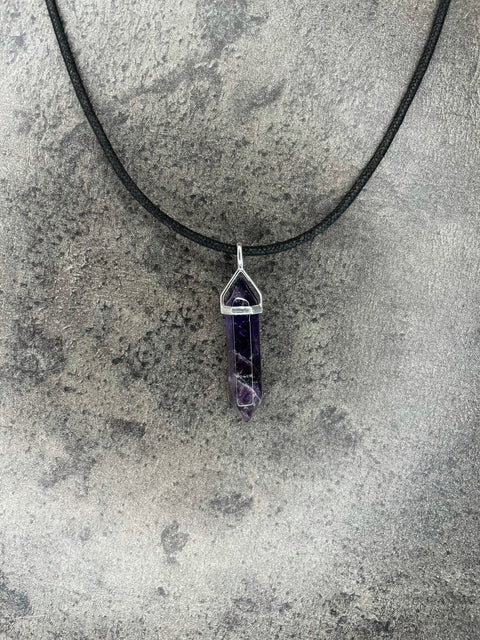Peace pendant - Amethyst (sterling silver)