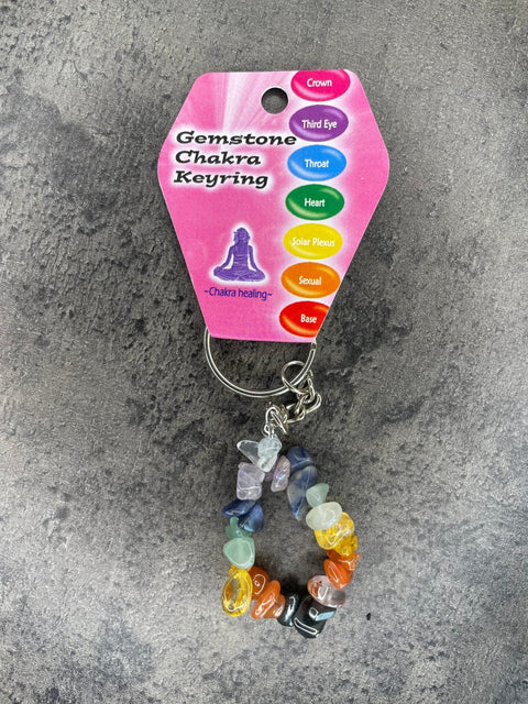 Chakra-Kristallperlen-Schlüsselanhänger