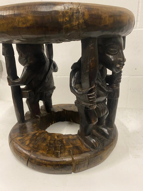 Tabouret Baoulé - Sculpté à la main - Côte d'Ivoire (85,4)