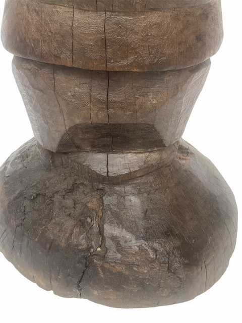 African Grain Stomper Stool/Planter  - Zambia