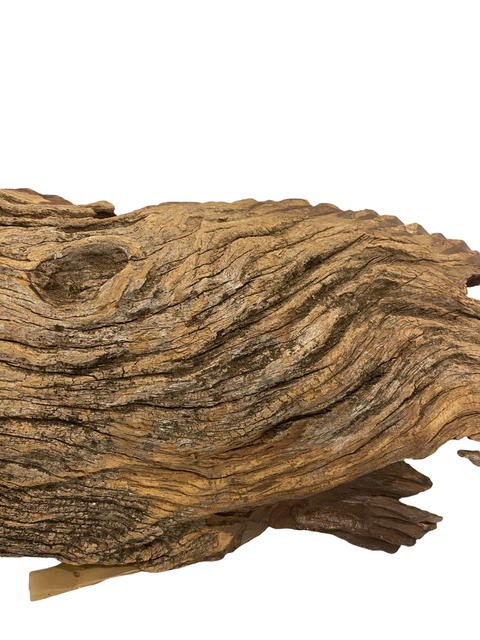Poisson sculpté à la main dans du bois flotté - (1307)