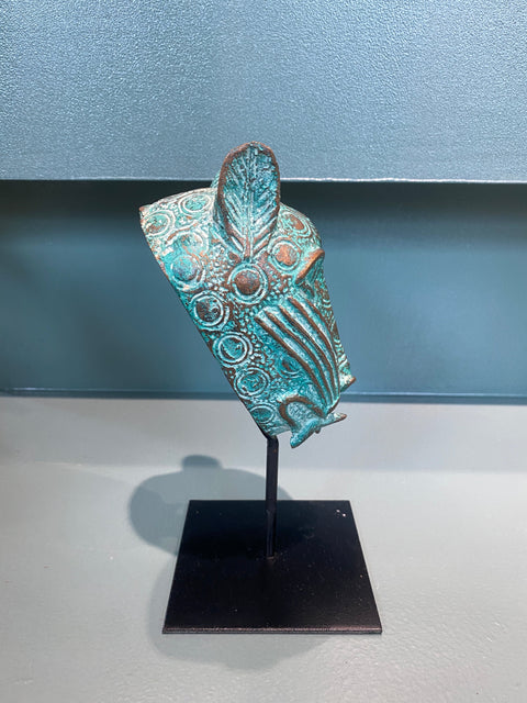 Benin-Leopardenskulptur – Bronze