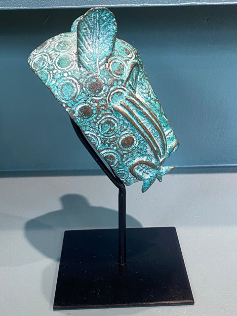 Benin-Leopardenskulptur - Bronze (7,03)