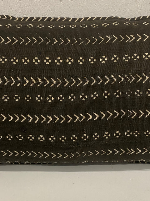 Mud Cloth Handwoven cushion - (184.14) Black