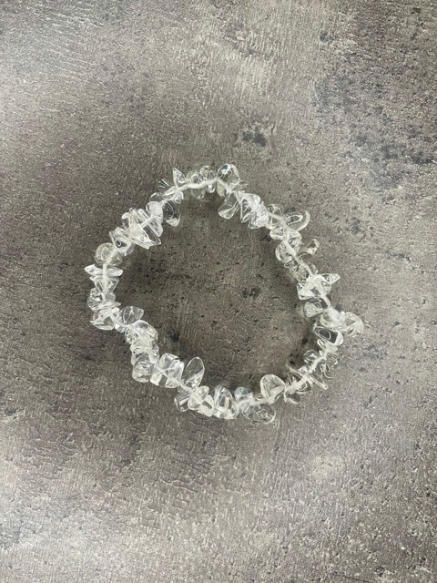 Klarquarz – Armband mit Kristallchips