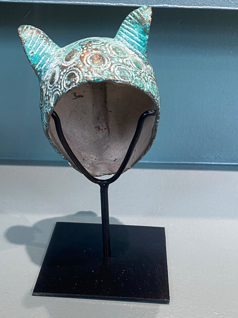 Benin-Leopardenskulptur - Bronze (7,03)