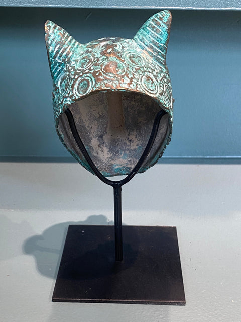 Léopard du Bénin en bronze - Sculpture (7.05)