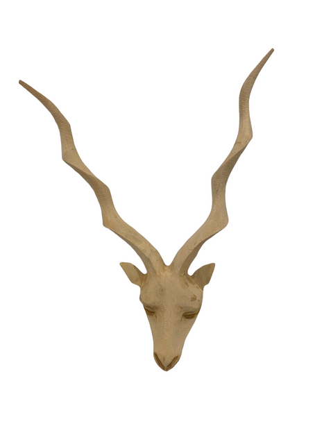 Swazi-handgeschnitzter Kudu-Bockkopf - (44) med