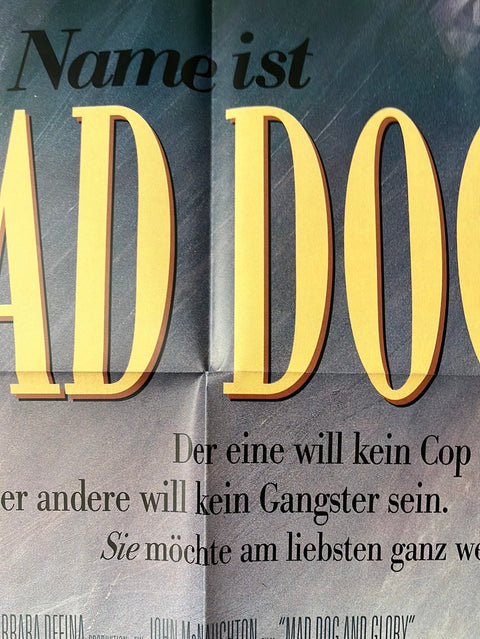 Mad Dog &amp; Glory (1993) Original deutsches A1-Kinoplakat