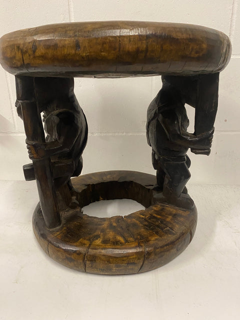 Tabouret Baoulé - Sculpté à la main - Côte d'Ivoire (85,4)
