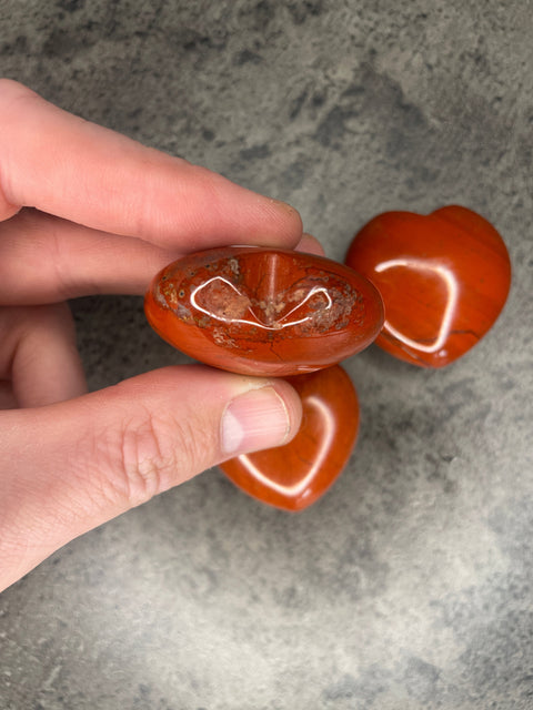 Red jasper - Medium heart