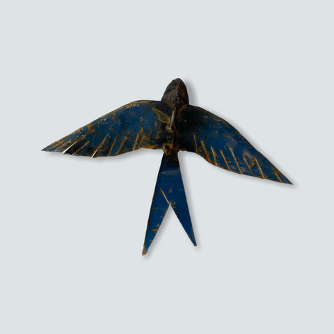 Oiseau de jardin en métal africain - Africain - métal