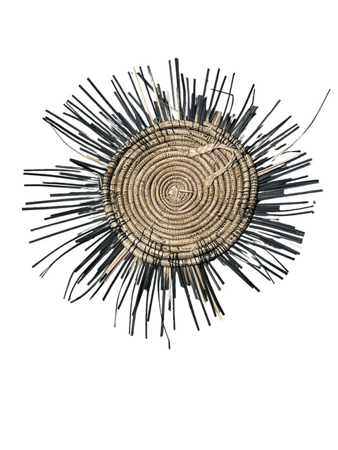 Malawi Sun Wall basket - blue 60cm