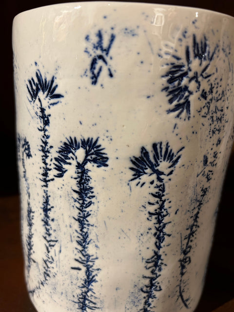 Kobaltblaue Fynbos-Vase