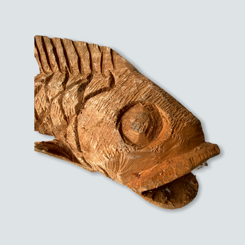 Mozambique hand carved Fish sculpture - S (01)