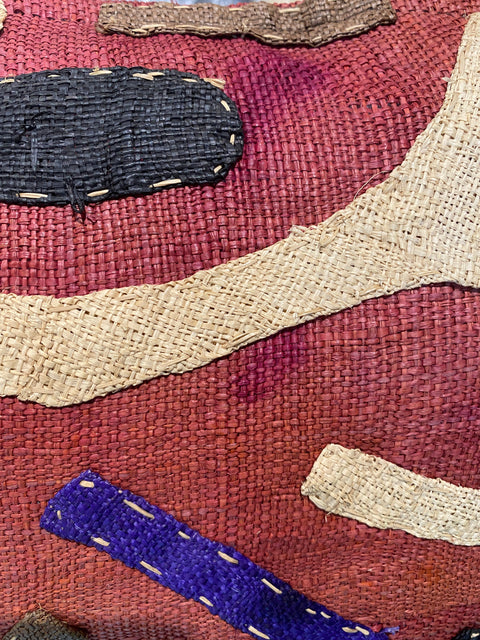 Coussin en tissu Kuba africain 60x60 (03)