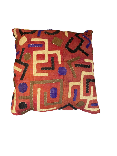 Afrikanisches Kuba-Stoffkissen 60x60 (02)