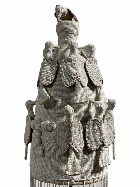 Yoruba Royal Crown - White