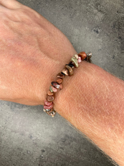 Rhodonit - Splitterarmband