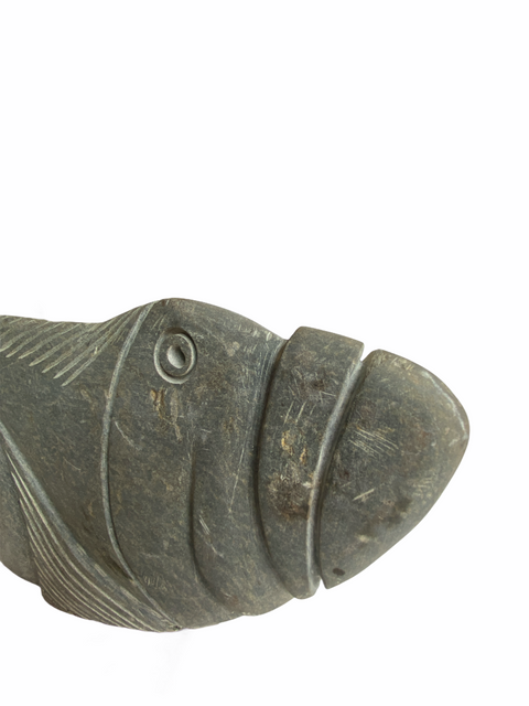 Sculpture de poisson en pierre - Zimbabwe (05)