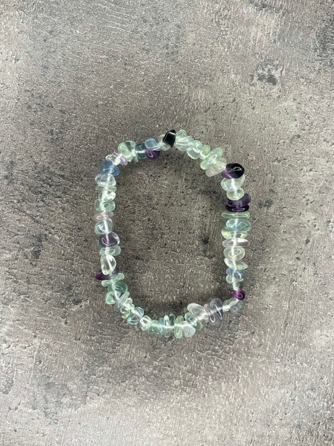 Fluorit - Splitterarmband
