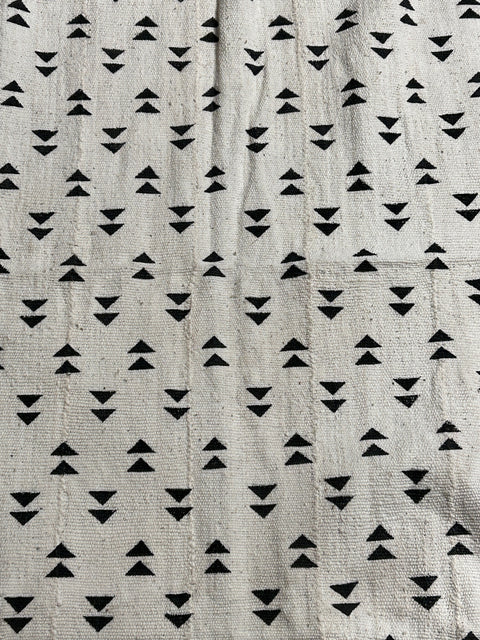 Jeté en tissu bogolan tissé à la main (10.11)