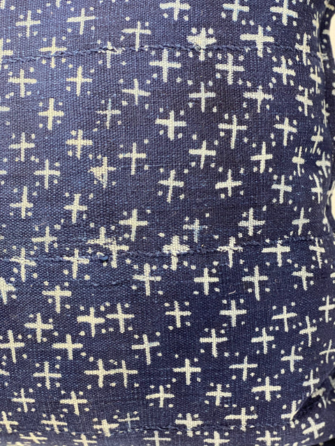 Coussins en tissu Indigo/Baule 60x60cm