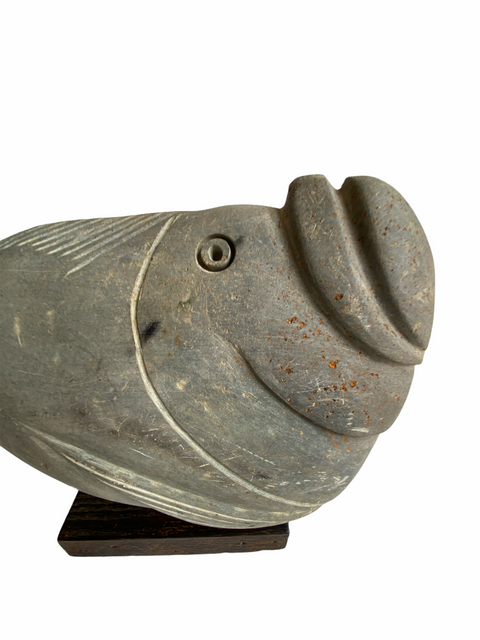Steinfischskulptur - Simbabwe (01)