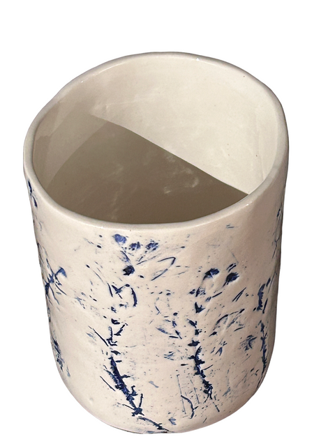 Vase Fynbos bleu cobalt