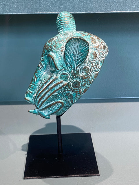 Benin-Leopardenskulptur - Bronze (7,03)
