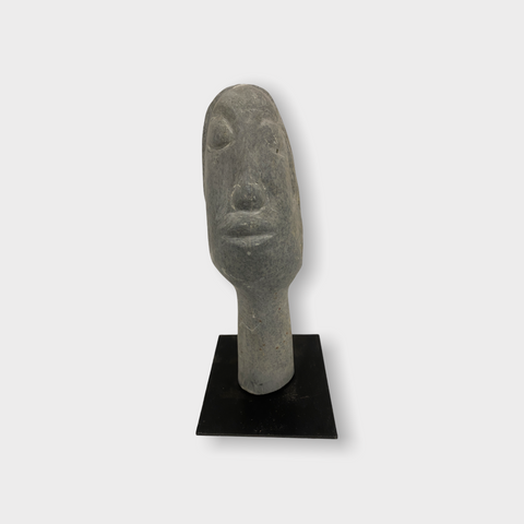 Stone head sculpture by Rizimu Chiwawa Zimbabwe (3009)
