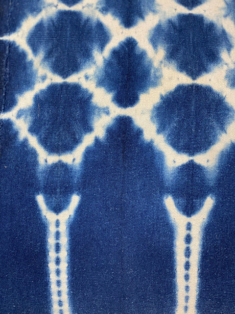 Indigofarbene Stoffkissen, 60 cm x 60 cm