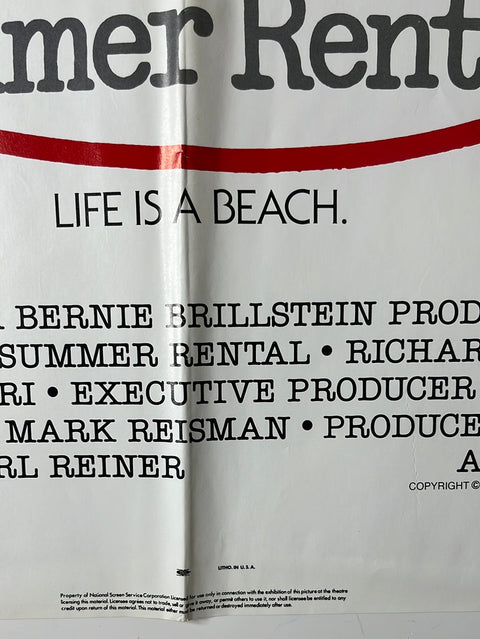 Summer Rental (1985) Original US-Kinoplakat (One Sheet)