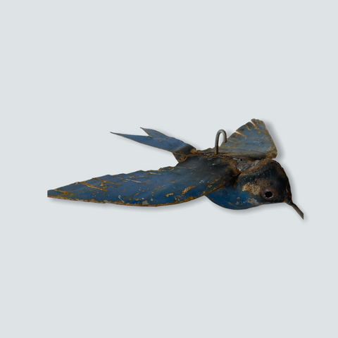 Oiseau de jardin en métal africain - Africain - métal