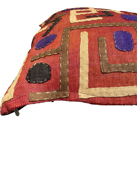 Afrikanisches Kuba-Stoffkissen 60x60 (02)