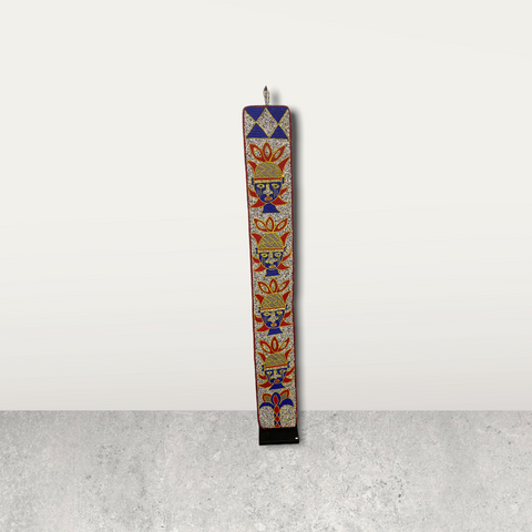 Yoruba-Perlenschärpe - Nigeria - Blume (05)