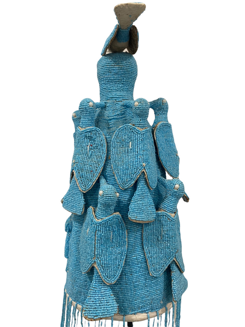 Yoruba-Königskrone - blau (23.1)