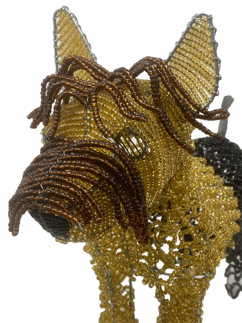 Yorkshire Terrier - Sculpture en perles