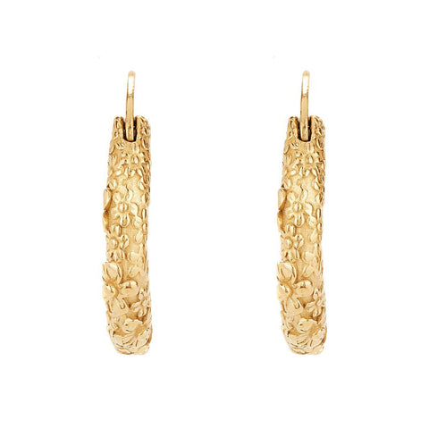 Molten Meadow Gold Hoops