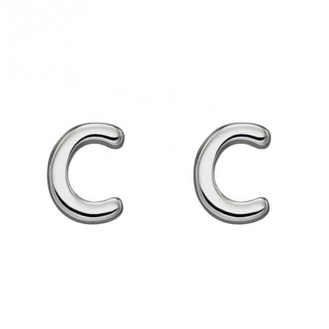 Ohrstecker aus Sterlingsilber mit dem Buchstaben C E6020