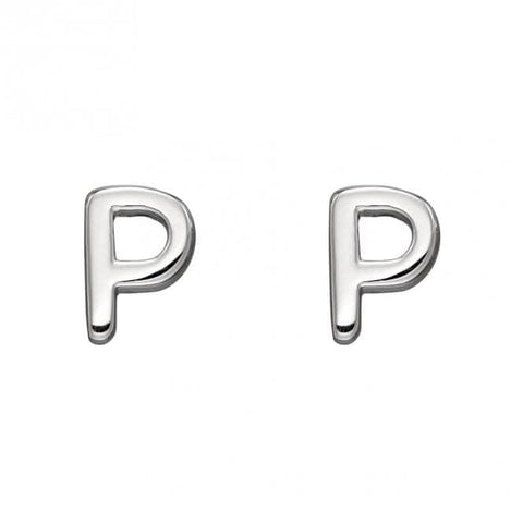 Ohrstecker aus Sterlingsilber mit dem Anfangsbuchstaben P E6033