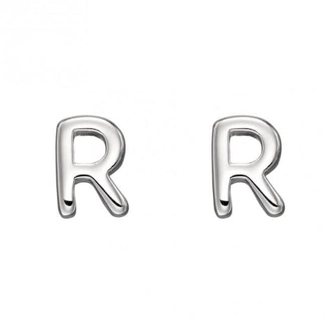 Ohrstecker aus Sterlingsilber mit dem Anfangsbuchstaben R E6035