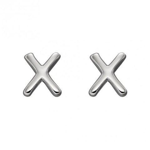 Ohrstecker aus Sterlingsilber mit Initialen X E6041