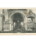 Interior of the Church in Arnèke, France – Postcard