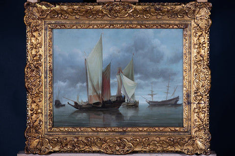 Jan van de Cappelle (1624 - 1679), Follower of - Havengezicht