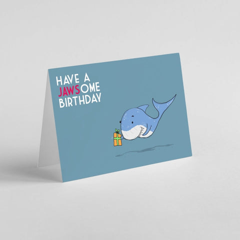 Jawsome – Funny Shark | Greeting Card