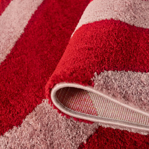 Joli Wave Rot & Rosa Teppich