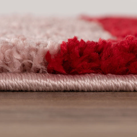 Joli Wave Rot & Rosa Teppich