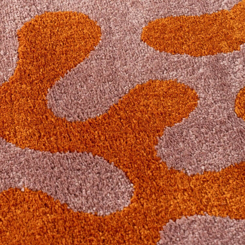 Joli tapis Orange & Rose Doodle